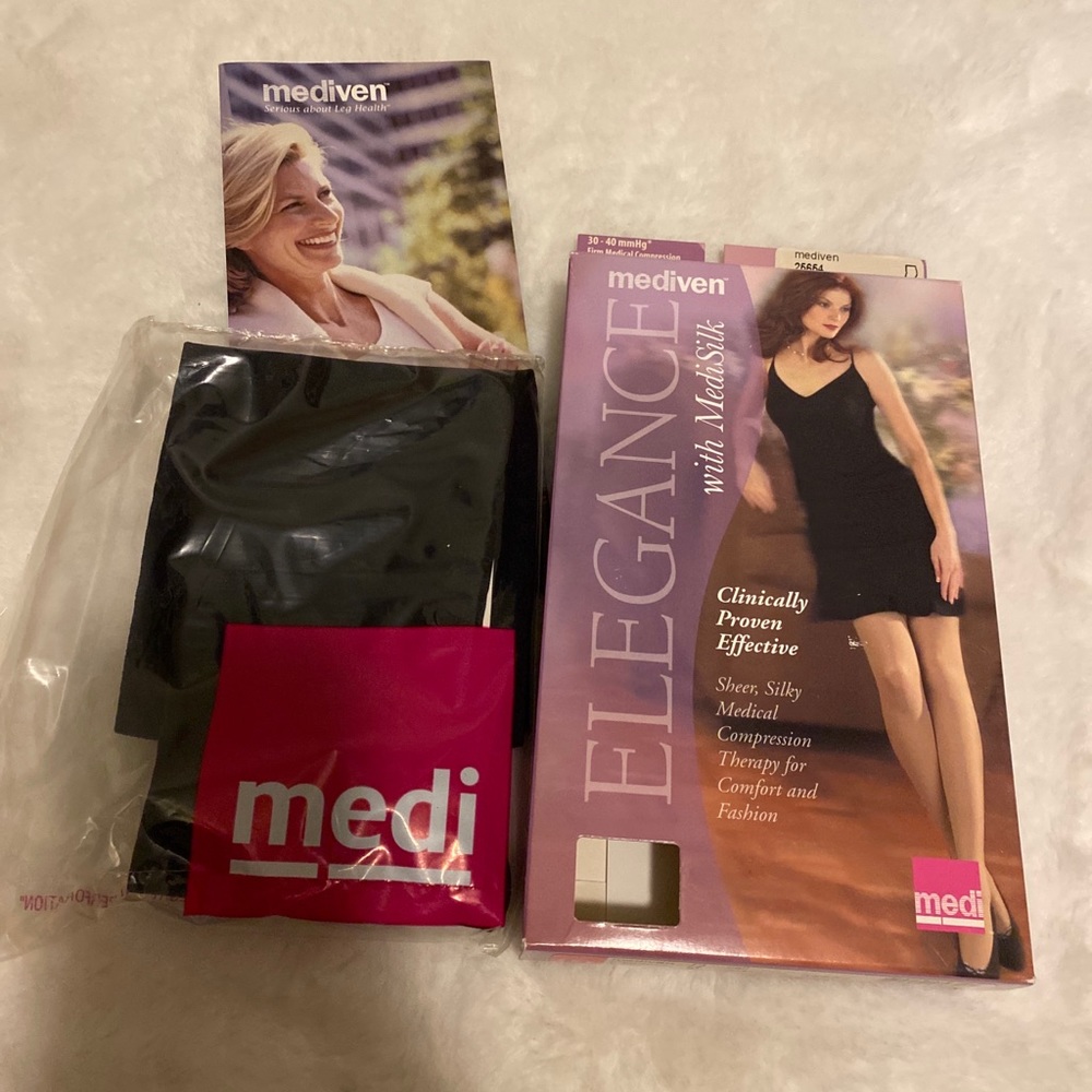 New Mediven Elegance Black Closed Toe IV 30-40